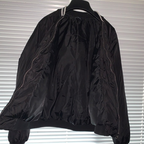 Brandy Melville Jersey Bomber Jacket - Picture 4 of 4